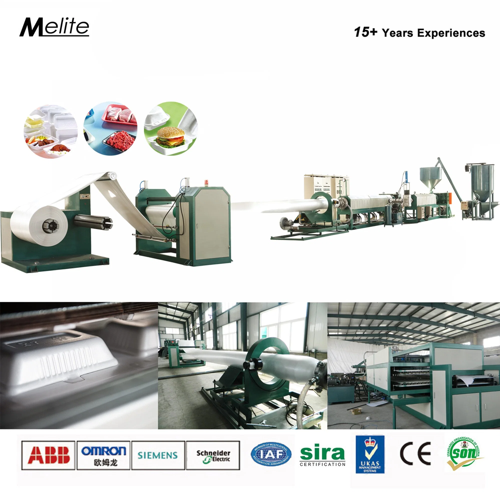 Mechanical Hand PS Foam Food Container Production Line Melite Brand