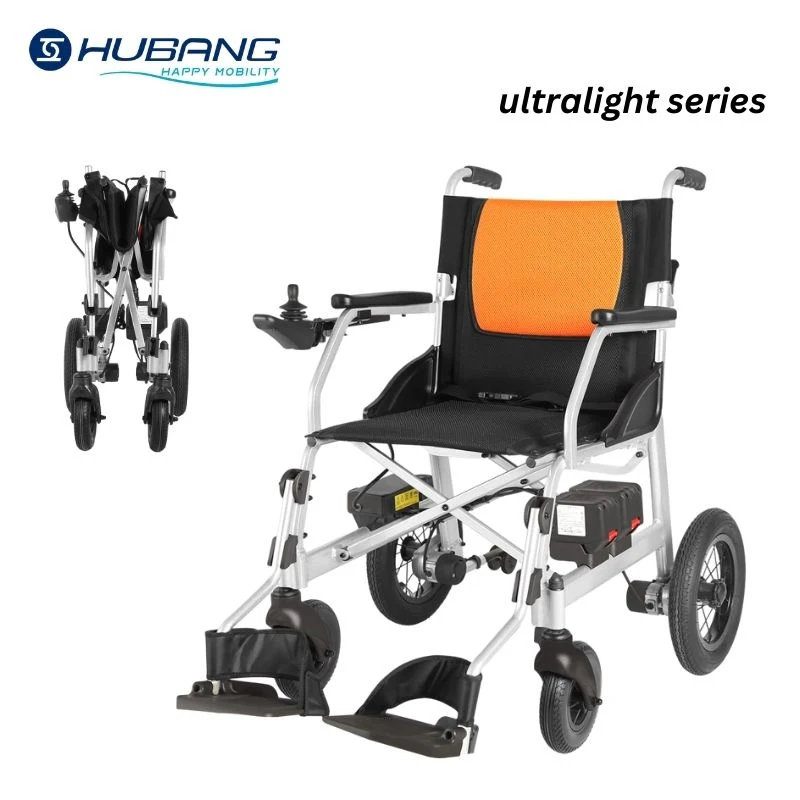 Good Quality Self Produced Electric Wheelchair Model Pear Dark Grey Spray 12A Lithium Battery Electric Wheelchair