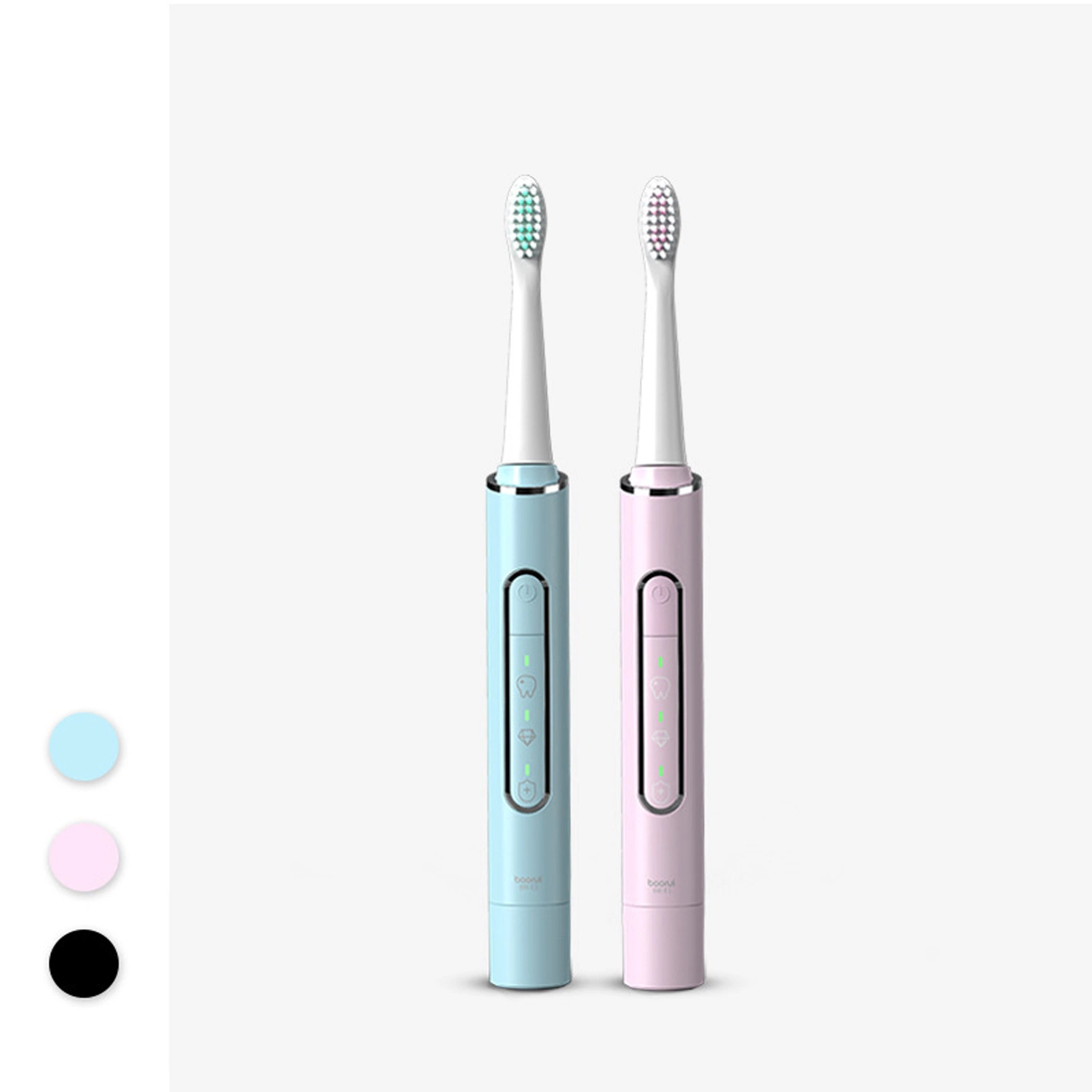 Rechargeable Power Ultrasonic Customizable Waterproof Automatic Electric Toothbrushes for Adults 4 Brush Heads