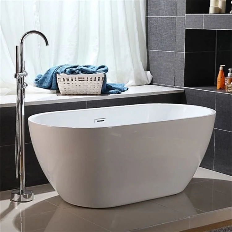 CE Certificate Luxury Free Stand Acrylic Freestanding Oval Bathtub for Sale