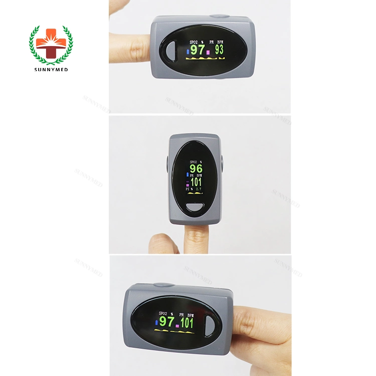 Alarm Function Portable Heart Rate SpO2 Finger Pulse Oximeter