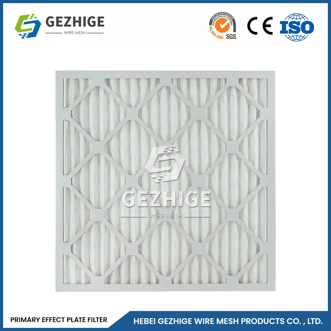 Gezhige G4 Filter Plate Wholesale/Supplierr Custom Folded Coarse Filter China 100 Psi Working Pressure Primary Media Filter