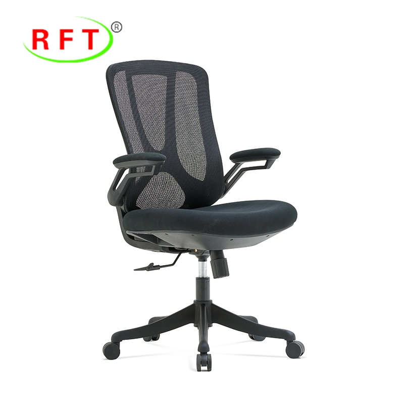 Folding Arms Black Metal Leg Commercial Furniture Hotel Meeting Room Chair