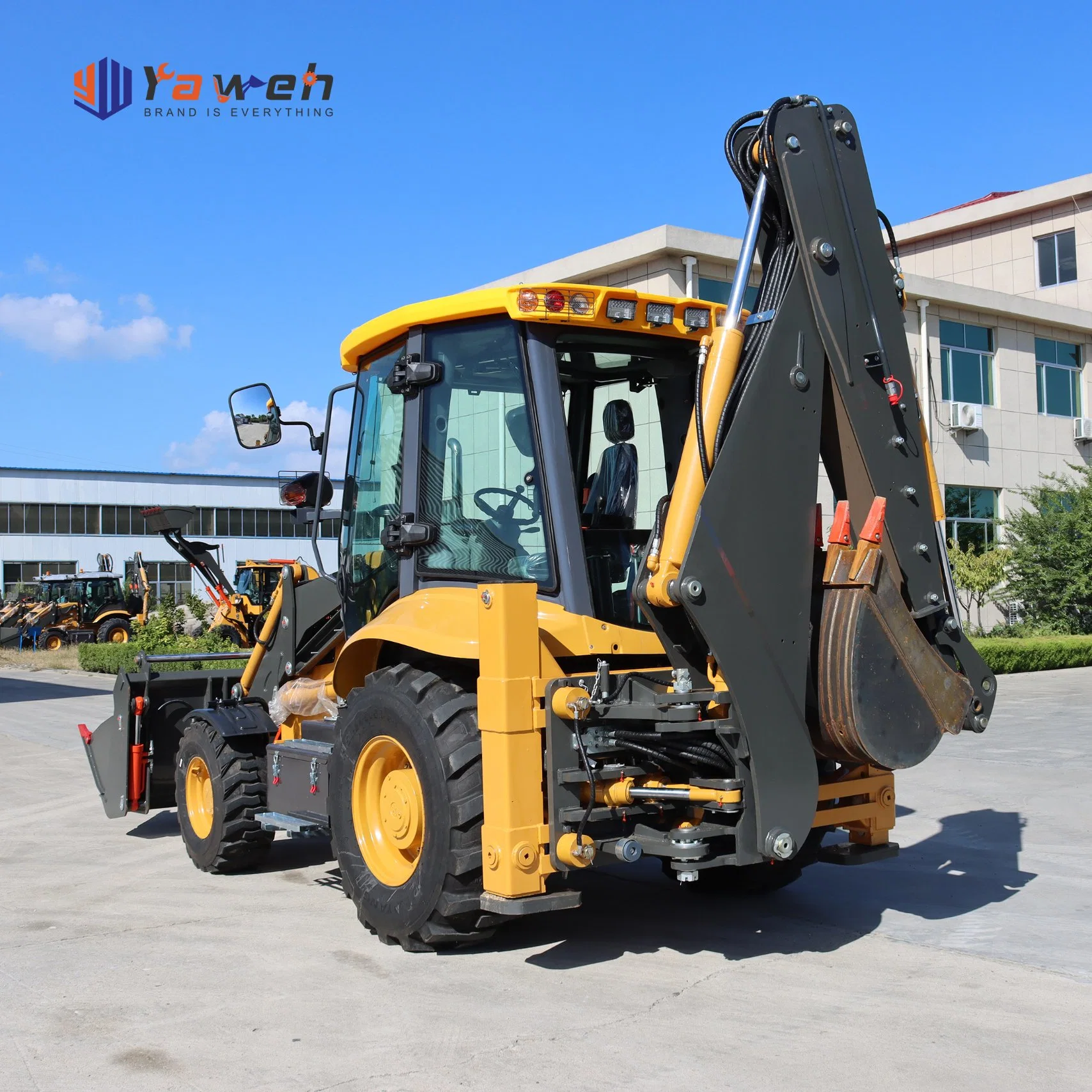 Yaweh 3cx Engineering & Construction Machinery 1 Ton New Mini Small Cheap Compactors Machine Excavator Mini Backhoe Loader