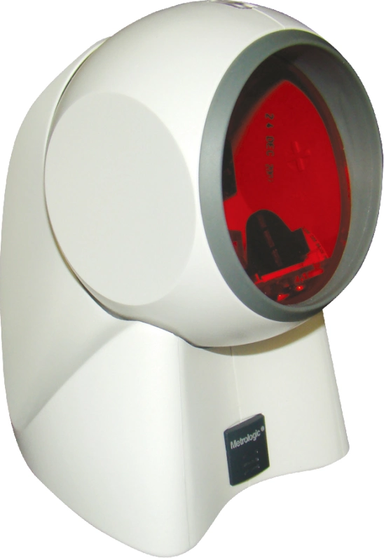 White Omni-Directional Laser Barcode Scanner