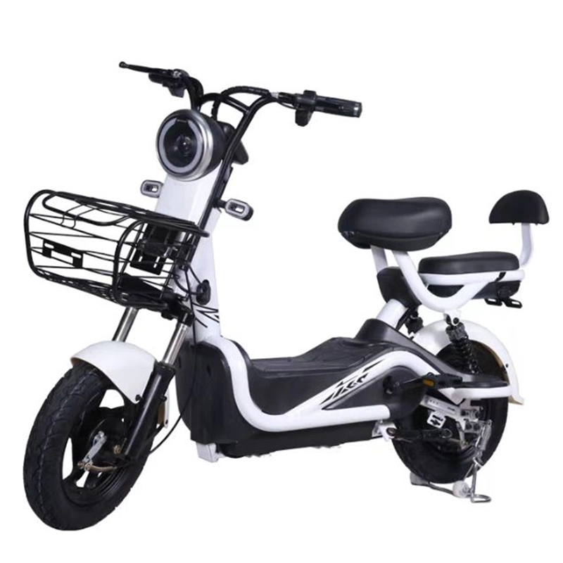Carbon Steel Electric Bicycle Scooter Electric City Bike Anti-Theft Alarm Powerful Battery Life with Parts