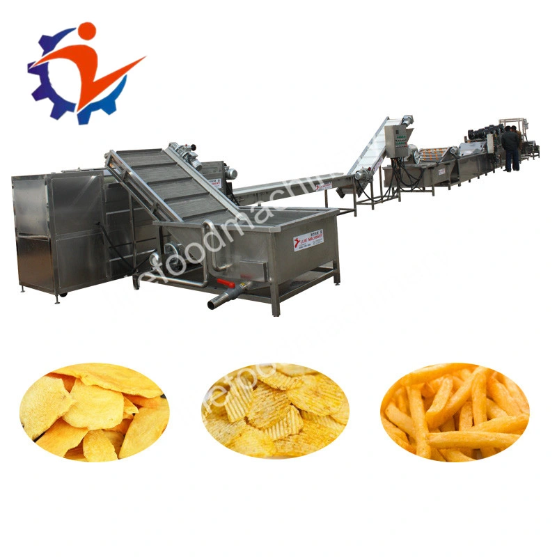 Lijie papas fritas de la línea de producción de la máquina en máquina Snack papas fritas