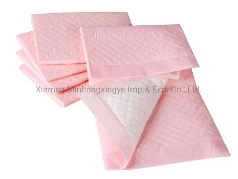 Pink Color Adult Disposable Underpad Free Sample Manufacturersincontinence Bed Pad for Elder