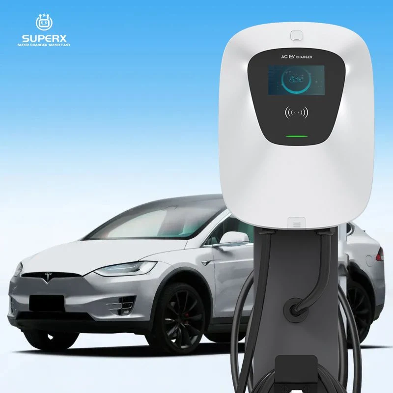 11kw Evse Type 2 Wallmounted 7 Kw AC Electric Vehicle EV Charger, 7kw Car Charger Single Phase Smart Payment