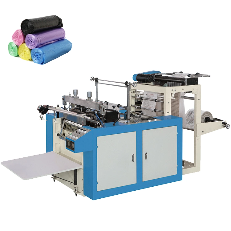 Double Lines Rolls Linkage Plastic Shirt Packing Bag Making Machine