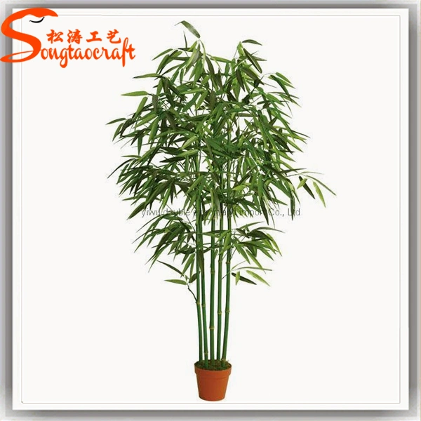 Home Decoration Artificial Plastic Potted Bamboo Tree on Sale