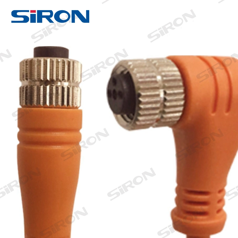 Siron K049 IP67 4pin Waterproof M8 M12 Connector Sensor Connect Extension Cable Circular Power Connect