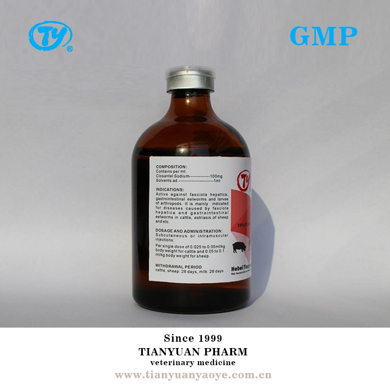 Veterinary Medicine Animal Drug Ketoprofen Liquid Injection 10% 50ml 100ml GMP Factory for Animal Sheep, Camel, Cow, Pig, Goats