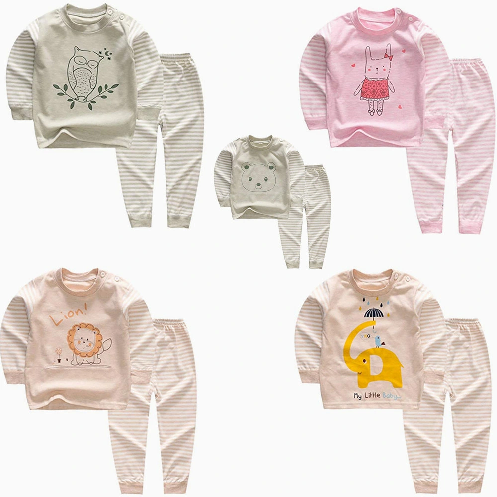 Toddler Apparel Wear Baby's Clothing Pajamas Set Long Sleeve Sleepwear