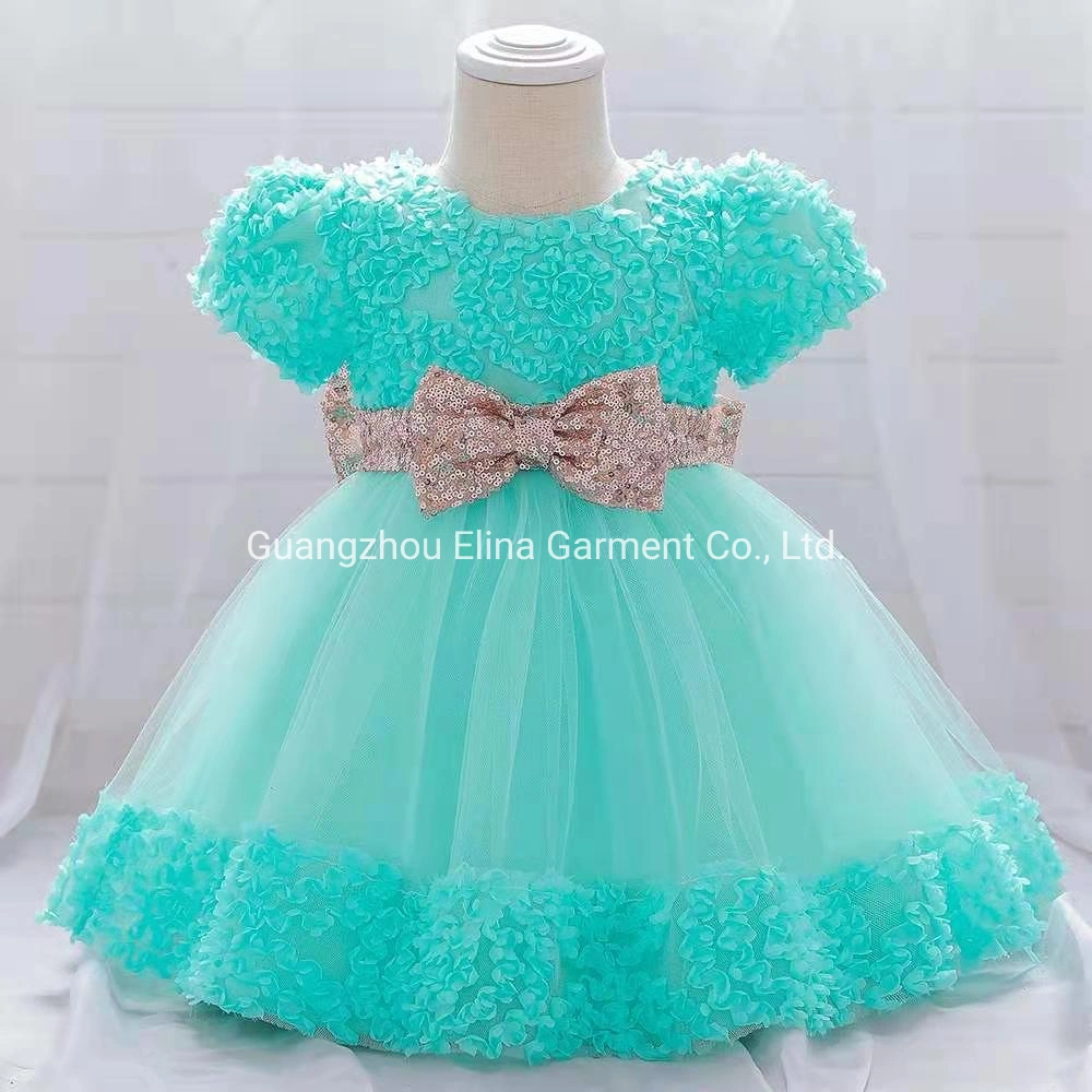 Baby Wear Girls Party Garment Ball Gown Princess Frock Lace Sweet Dress