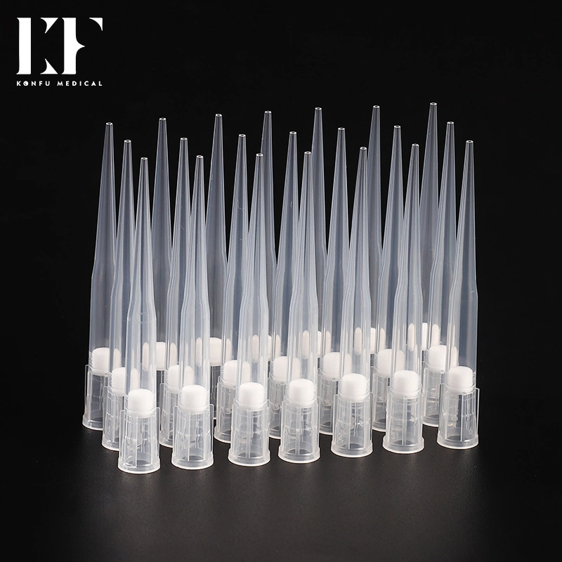 ISO Low Residual Plastic Lab Robotic Pipette Filter Tip Suitable for Beckman 20UL in Lab