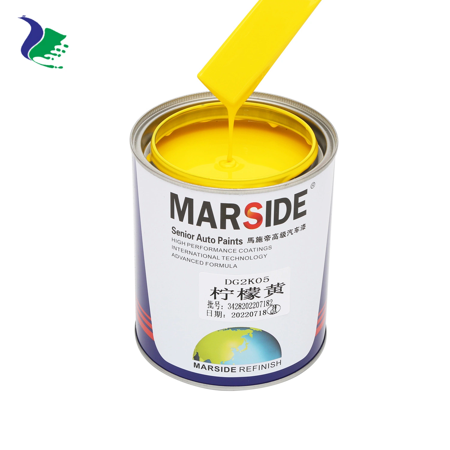 Marside High Gloss Car Paint 1K Auto Primer Base Coat Automotive Refinish Acrylic Clear Coat Automobile Paint