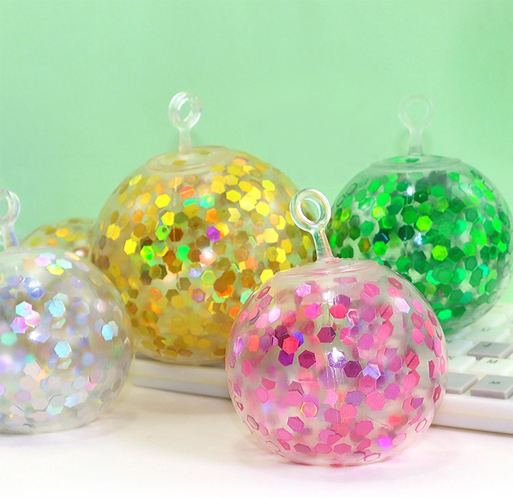 Heißer Verkauf Gold Staub Füllung Blasen Luftballons Stress Relief Spielzeug