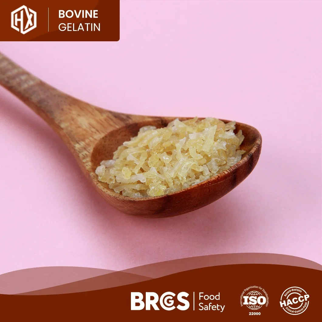 Haoxiang piel bovina de calidad alta gelatina comestible de alta pureza bovino Gelatina de piel fábrica de porcelana OEM Gelatina hidrolizada de piel bovina personalizada