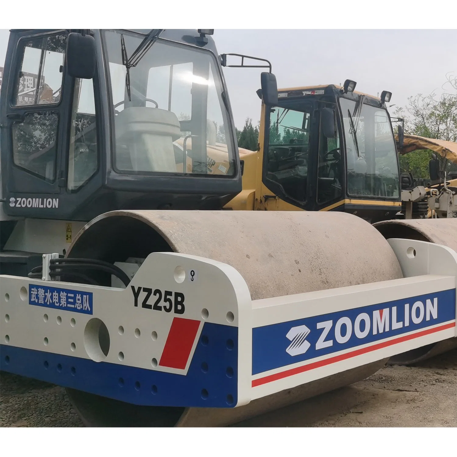 Second Hand 1000kg Double Drum Road Machinery Single Vibratory Road Roller