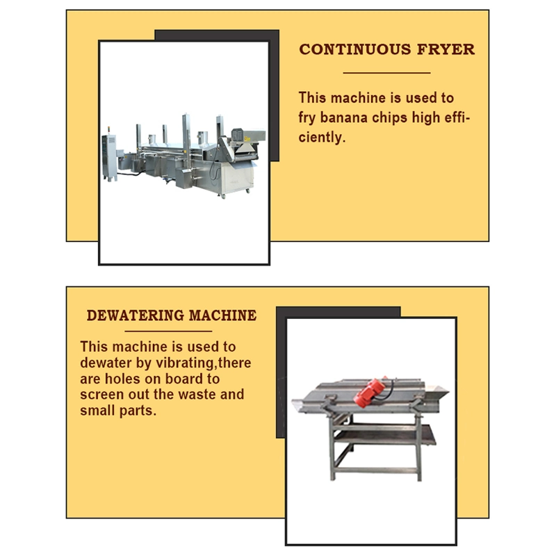 20-50kg/H Shop Farm Banana Chips Plantain Chips Making Machines Banana Chips Processing