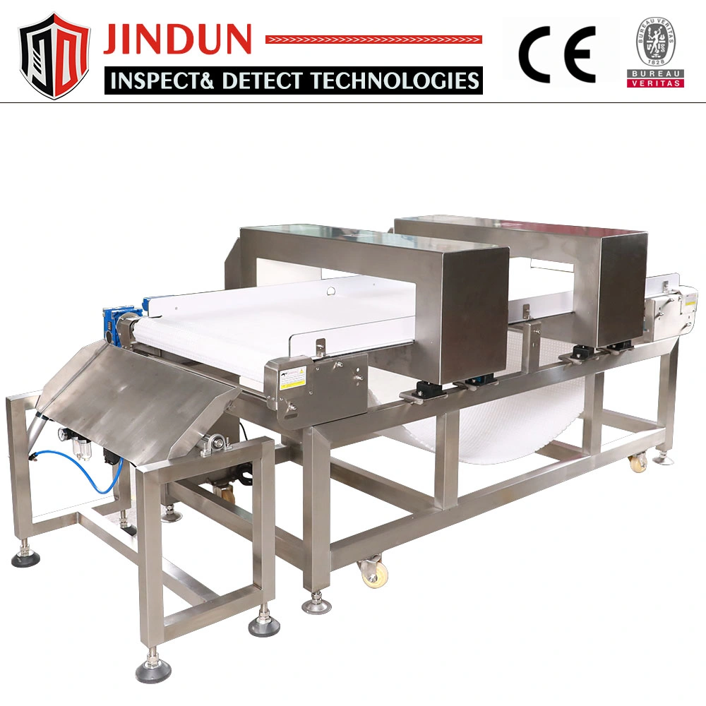 Twin Heads Tunnel Industry Conveyor Belt Metal Detector for Meat Processing