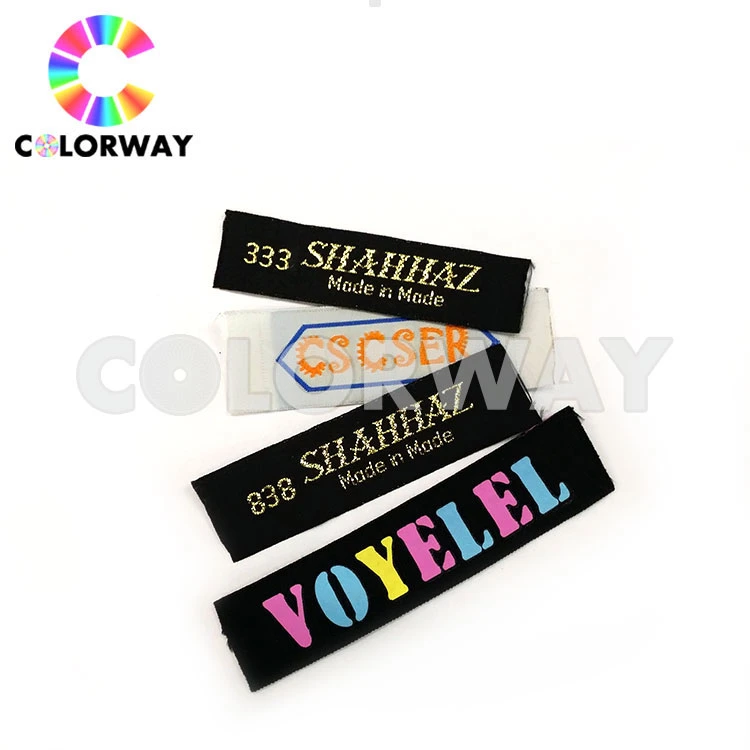 Cheap Brand Custom Clothing Woven Garment Polyester Apparel Label