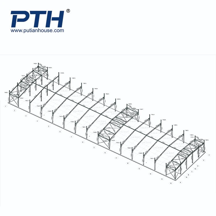 La luz de conexión de tornillo Hot-Rolled casa prefabricada de acero de alta calidad con estructura de la PTH