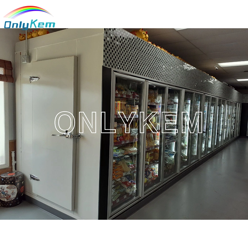 Bottle/Dairy/Juice/Frozen Food Glass Display Walk-in Cold Room