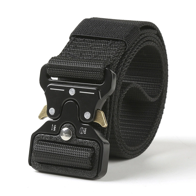 Ceinture élastique ceinture noire à boucle enfichable ceintures tactiques respirante confortable Homme Ceinture en Jean de haute qualité