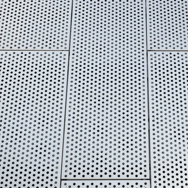 Perforated Metal Facade for Decoration and Protection of Buildings