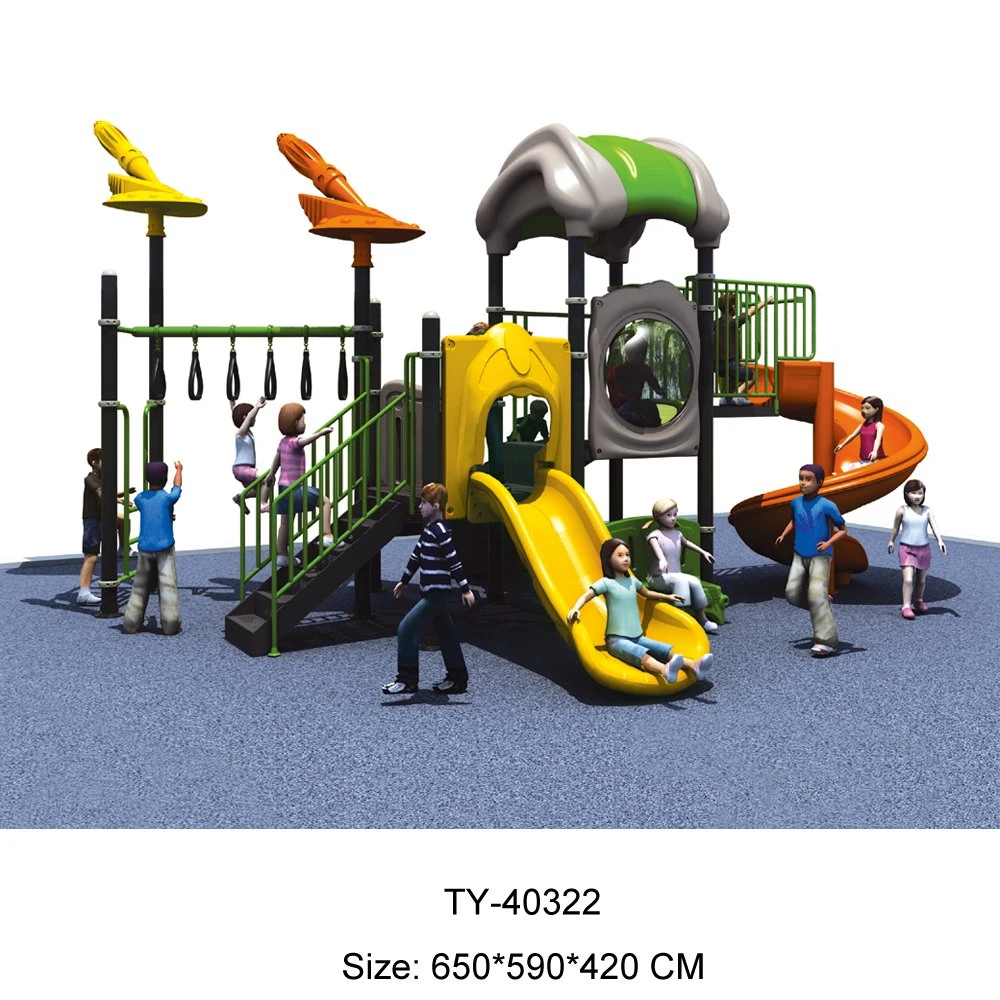 Plastic Outdoor Playground Slides, Professional Supplier (TY-170620)