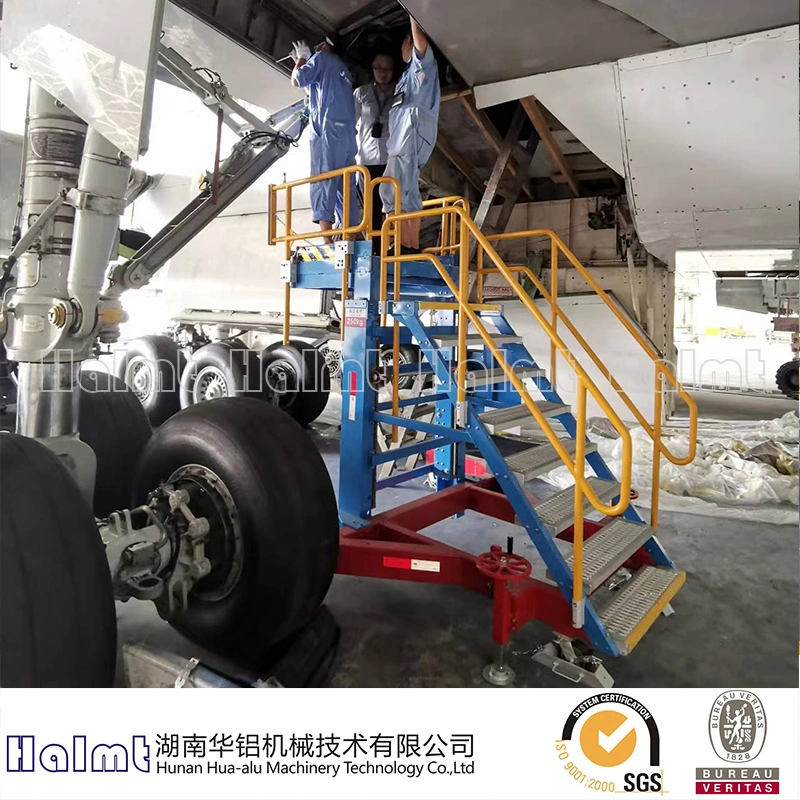 Height Adjustable Landing Gear Access Platform Aircraft Maintenance Stand