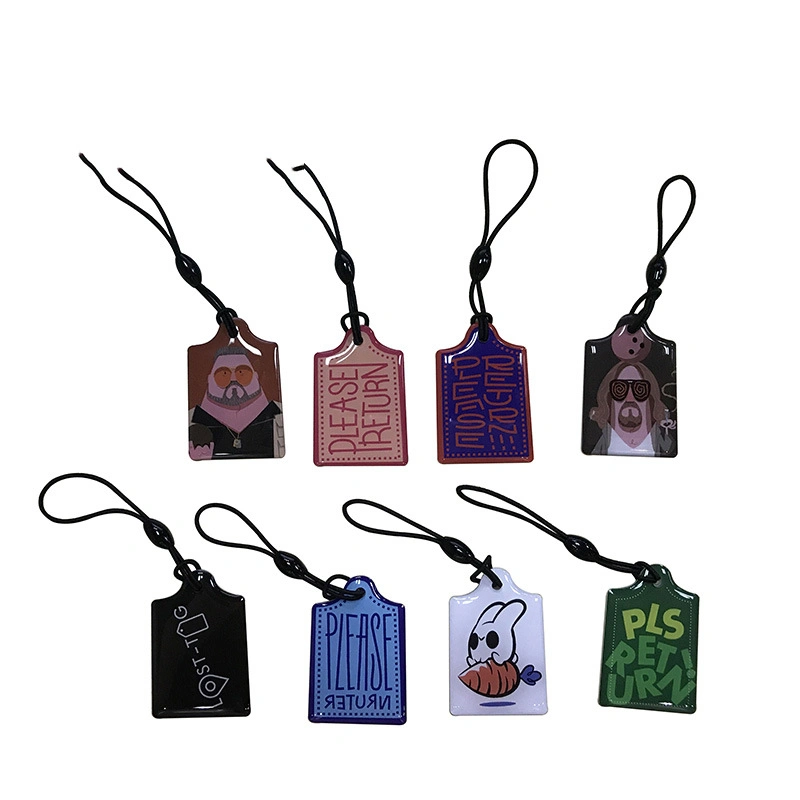 Custom Qr Code and Url Programmable Epoxy NFC Pet ID Collar Tag for Dog Cat Track Crystal Small Tag for Animal Track