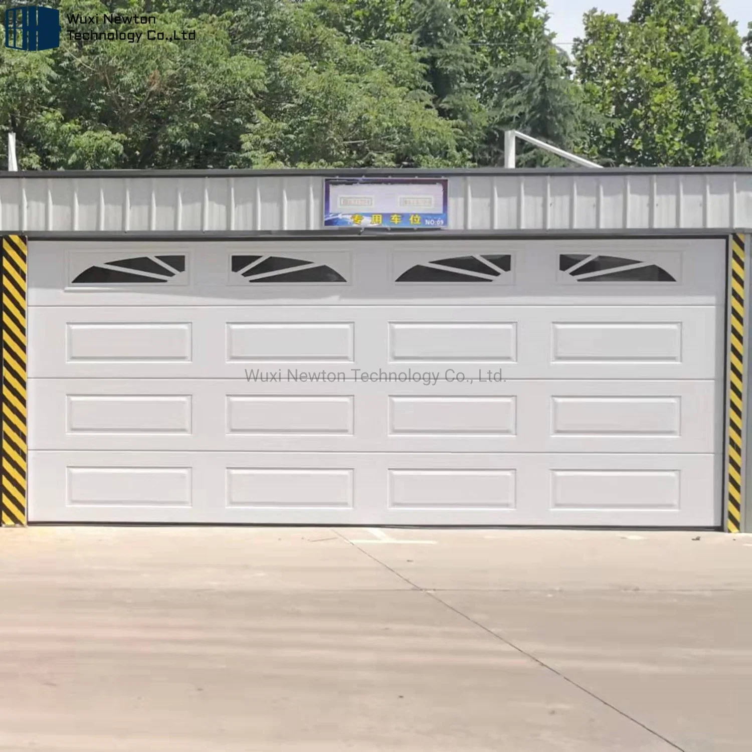 Automatic Lift Overhead Sectional Doors Pedestrian Double Car Garage Gates Residential