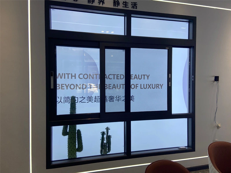 Horizontal UPVC/PVC Small Sliding Window Residential Iron Double Glazed Aluminium Sliding Windows