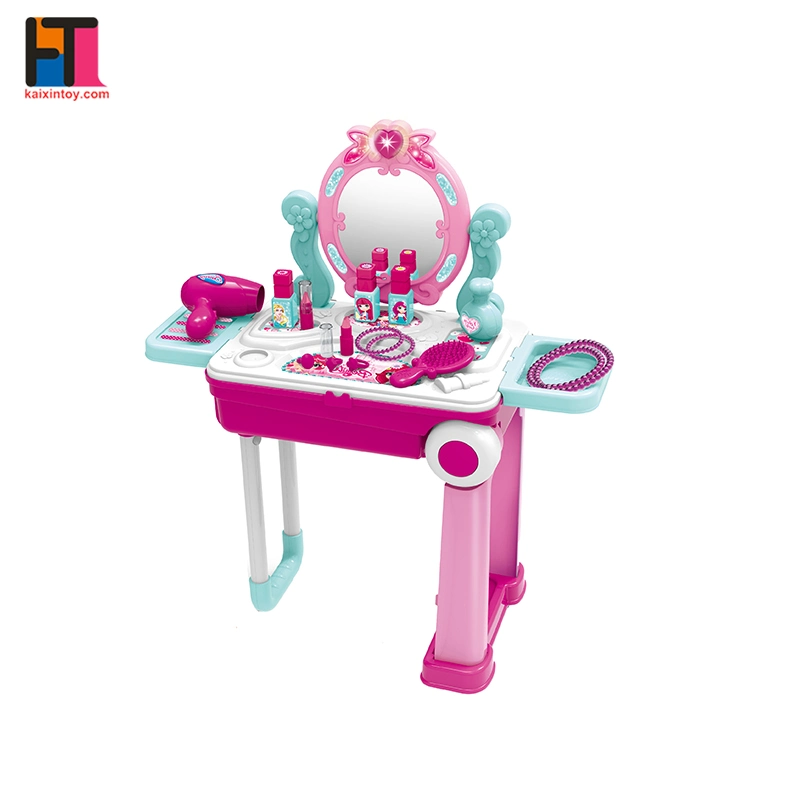 Amazon Kid Beauty Salon Toy Princess Dresser Pretend Makeup Toy Plastic Girl Play Set