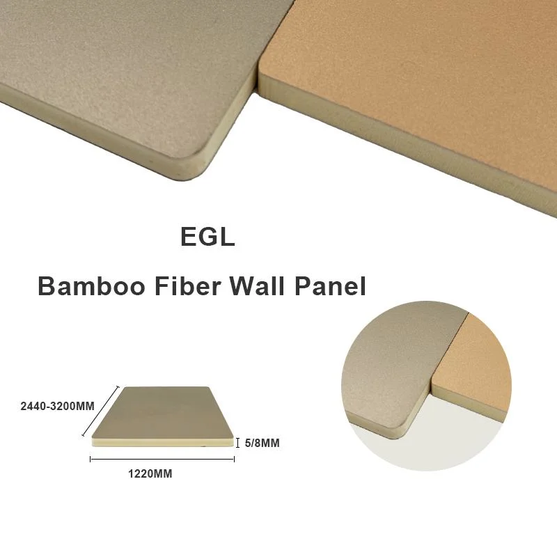 Fabricante suministro de bambú Fibra Panel de pared material de construcción barato decorativo Precio