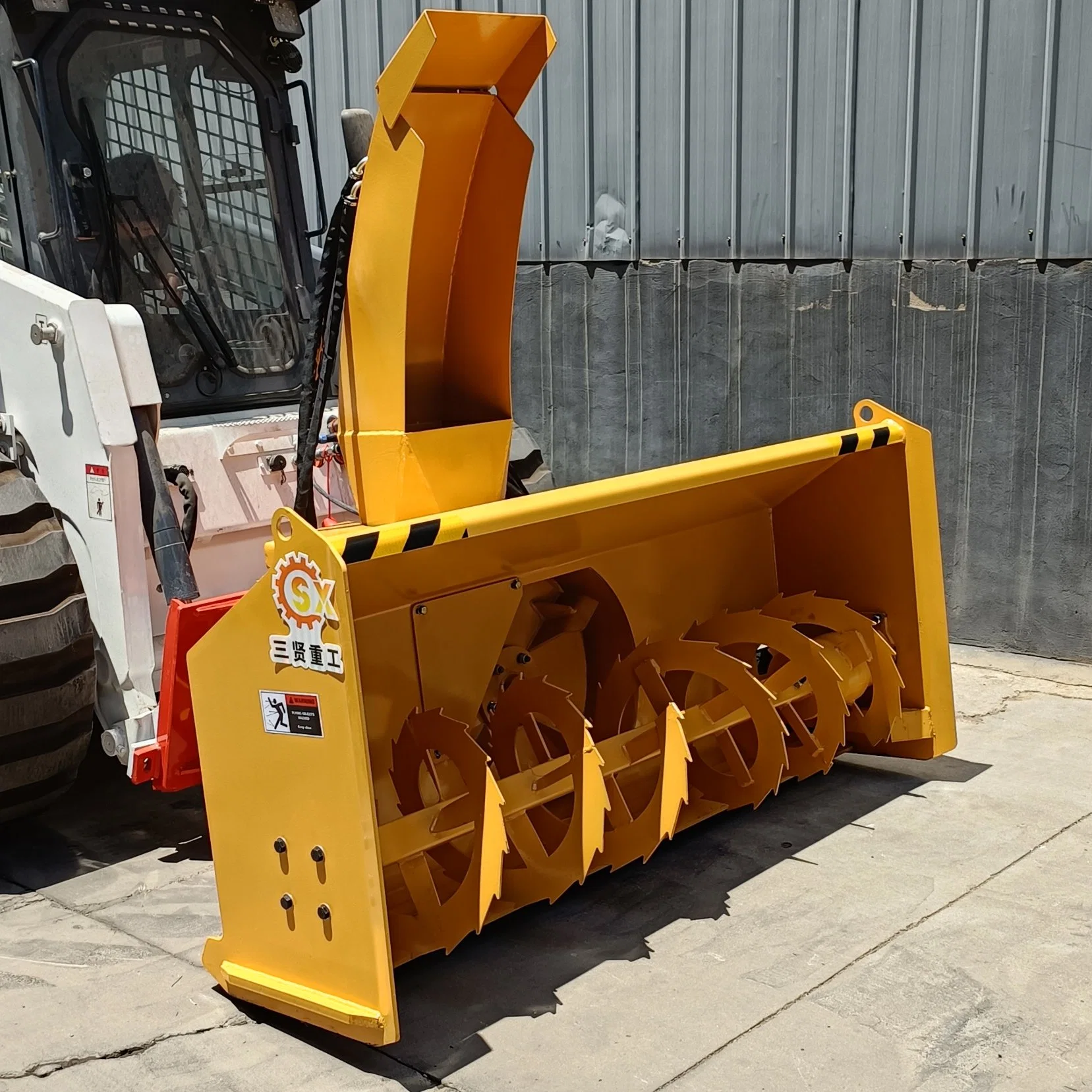 New Skid Steer Loader with Snow Blower Skid Loader Snow Blower Attachment