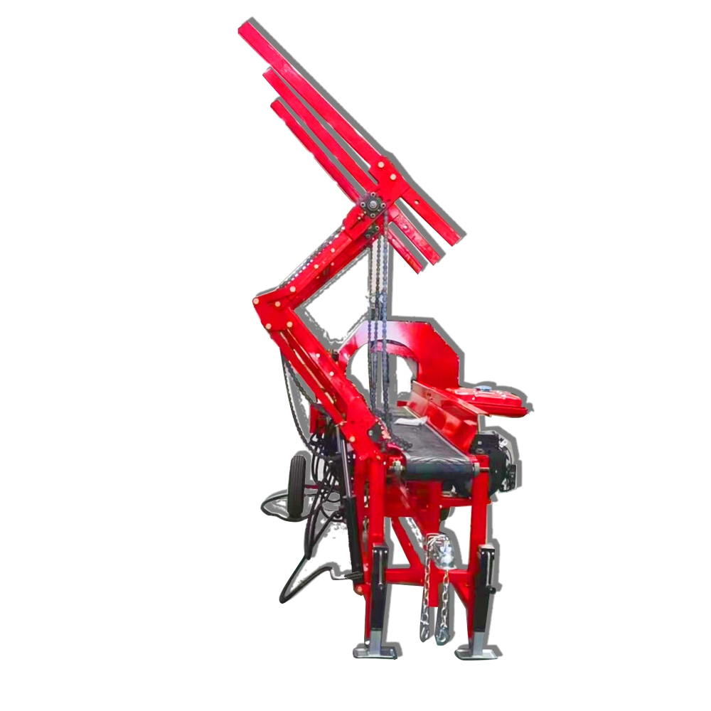 Petrol Engine 30t Diameter 400mm Manual Operated Firewood Processor with CE Certificate and Conveyor