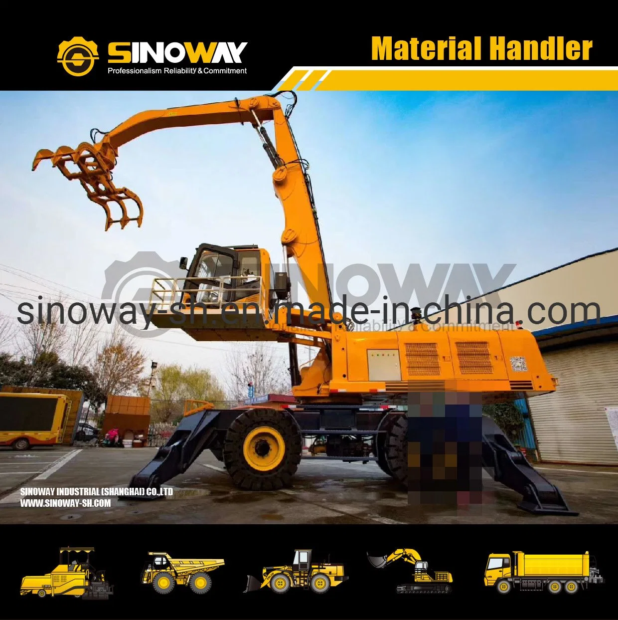 Mobile Material Handler Material Handling Excavator Material Handling Equipment