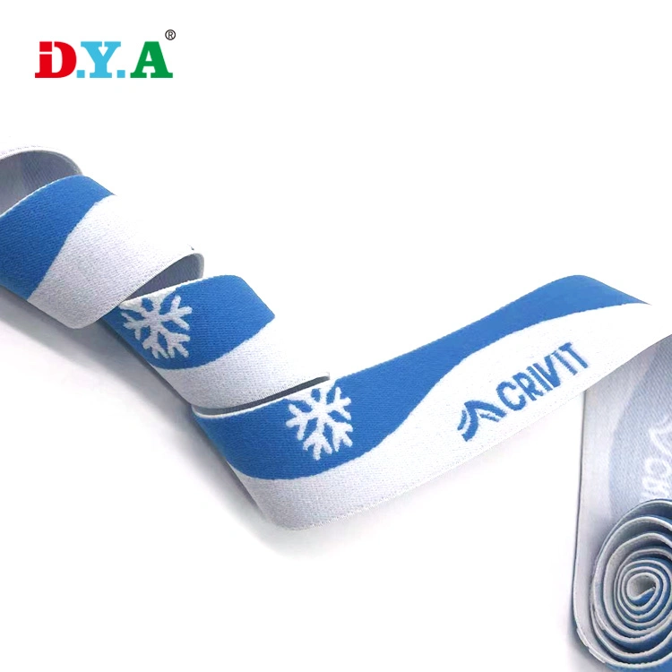 Custom Soft Breathable Nylon Elastic Waistband Jacquard Elastic Band for Goggle Strap/Underwear Garments