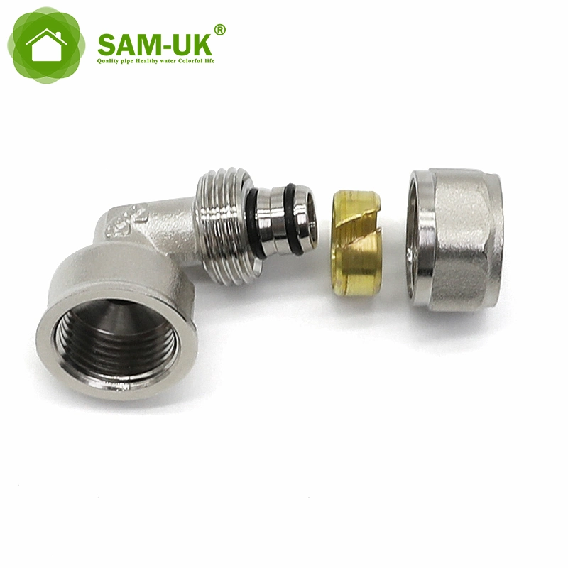 Brass Fitting DOT Air Fittings Flare to Hardline Pipe Tube Ring Garden Hose Couplings 15 mm Compression