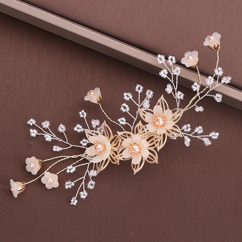 Klassische handgefertigte Braut Kopfstück Blume Haar Pin-Sets für Hochzeit Zubehör