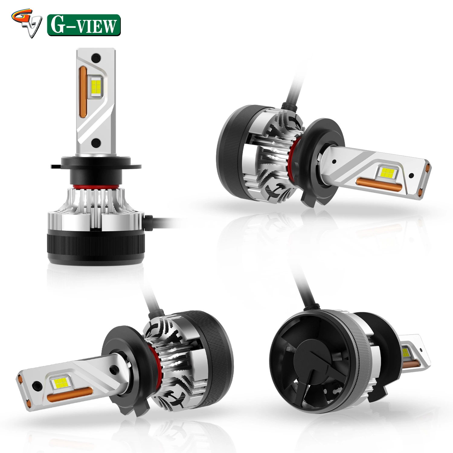 G-View G12 High quality/High cost performance new style  12V 360 100w headlight h4 h7 h8 led bulb G12 H7/H18 Led Headlight