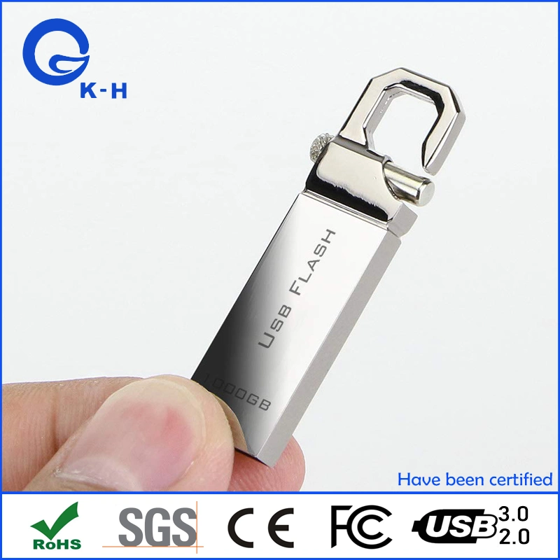 Mini USB 2.0 Flash Drive de metal de 16GB Memorias Pendrive