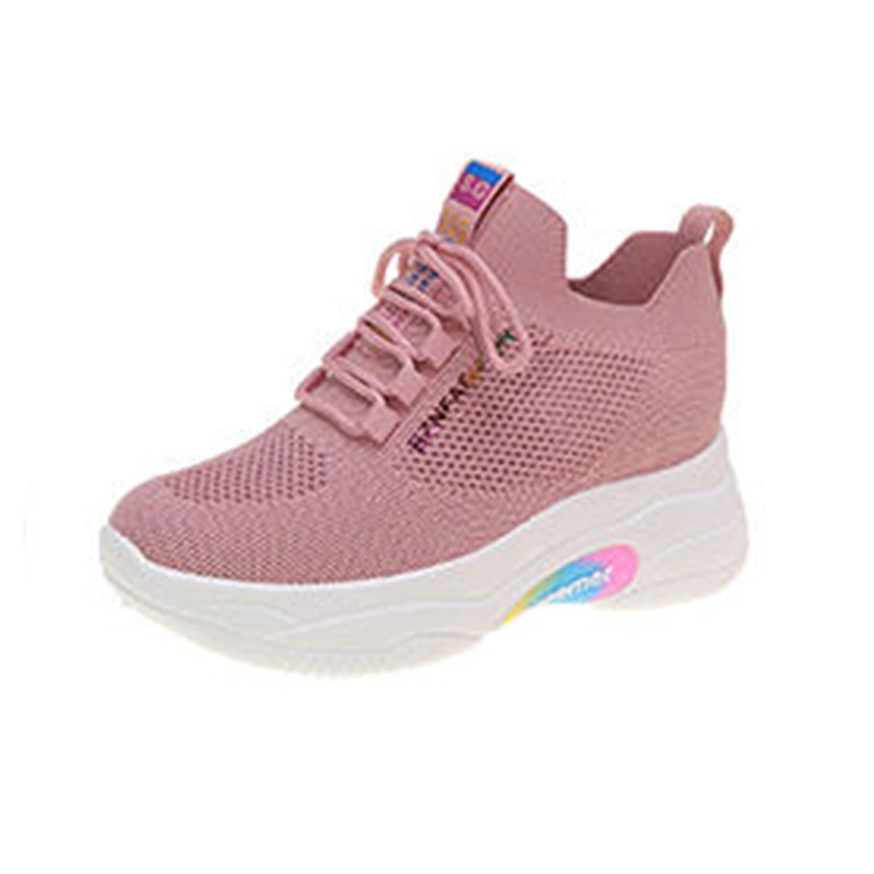 Wholesale/Supplier Trend Custom Thick Sole Casual Sneakers Breathable Walking Footwear Popular