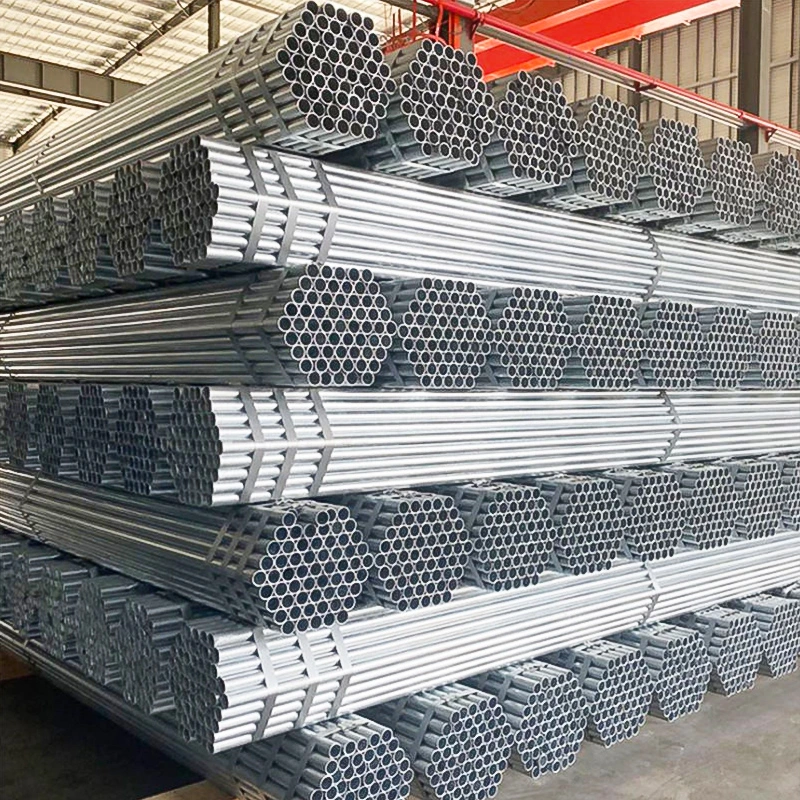Galvanized Steel Pipe Scaffolding Round Hot Dipped Gi Galvan Steel Pipe for Building ASTM Pre Galvanized Steel Pipe
