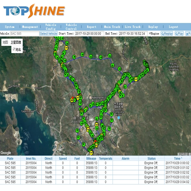 Построенный в 4 МБ памяти регистратора данных 4G GPS Tracker с двусторонняя связь