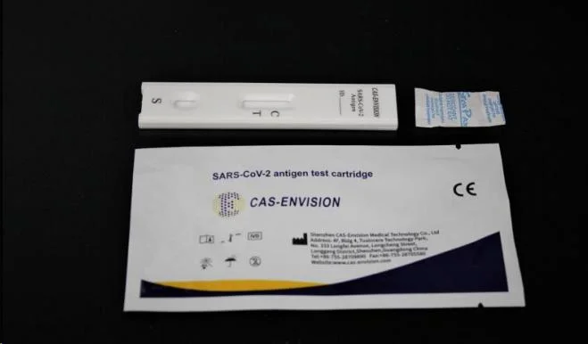 Kit de teste de zaragatoa com kit de diagnóstico profissional médico aprovado pela CE C19 Teste rápido do antigénio